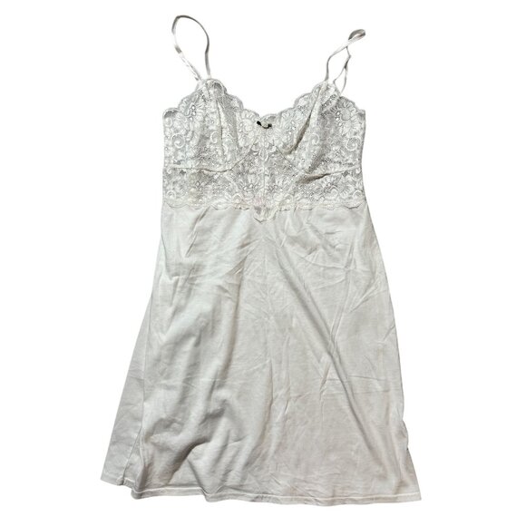 Victoria Secret Womens Size M White Lace Slip Dress Wedding night - Picture 1 of 8